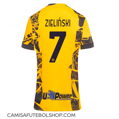 Camisa de time de futebol Inter Milan Piotr Zielinski #7 Replicas 3º Equipamento Feminina 2024-25 Manga Curta